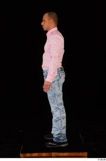 George Lee blue jeans pink shirt standing whole body 0003.jpg
